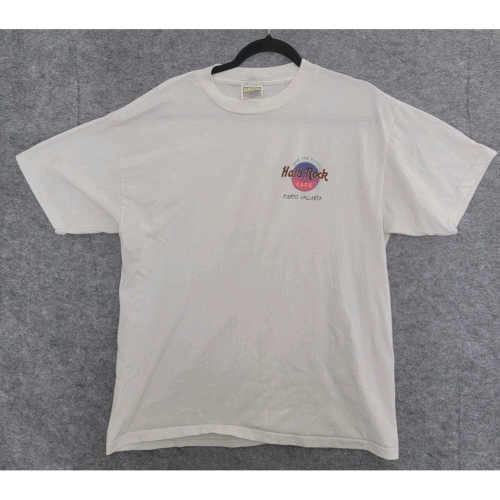 Vintage Hard Rock Cafe Save the Planet Puerto Vallarta Mexico Shirt Mens S